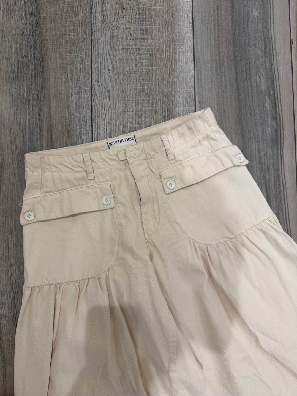 We The Free Lotus Cream Balloon Cargo Joggers - Picture 6 of 8